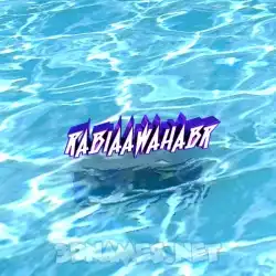rabiaawahabr in Water style - 3D name wallpaper