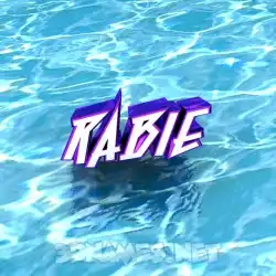 rabie in Water style - 3D name wallpaper