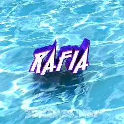 rafia in Water style - 3D name wallpaper