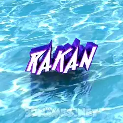 rakan in Water style - 3D name wallpaper