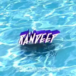 randeep in Water style - 3D name wallpaper