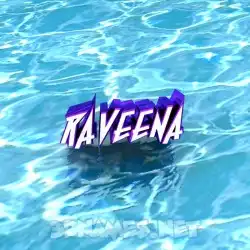 raveena in Water style - 3D name wallpaper