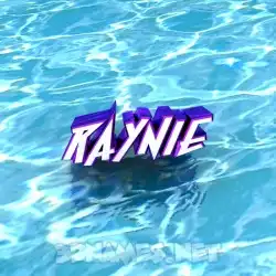 raynie in Water style - 3D name wallpaper