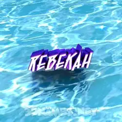 rebekah in Water style - 3D name wallpaper