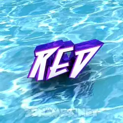 red in Water style - 3D name wallpaper
