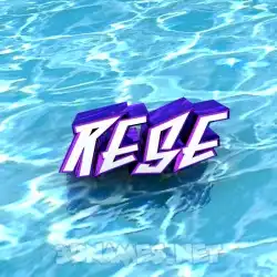 rese in Water style - 3D name wallpaper