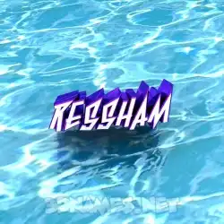 ressham in Water style - 3D name wallpaper