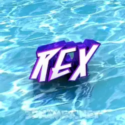 rex in Water style - 3D name wallpaper