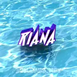 riana in Water style - 3D name wallpaper
