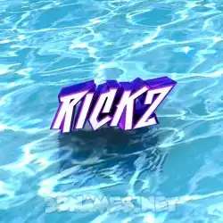 rickz in Water style - 3D name wallpaper