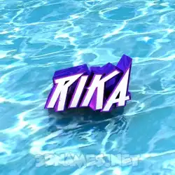 rika in Water style - 3D name wallpaper
