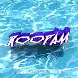 roopam in Water style - 3D name wallpaper