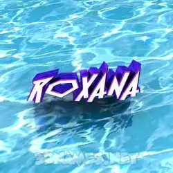 roxana in Water style - 3D name wallpaper