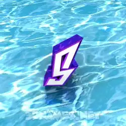 s in Water style - 3D name wallpaper