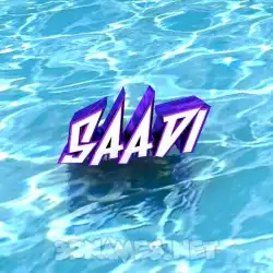 saadi in Water style - 3D name wallpaper