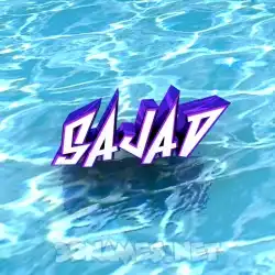 sajad in Water style - 3D name wallpaper
