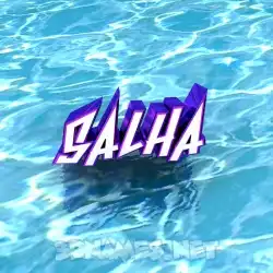 salha in Water style - 3D name wallpaper