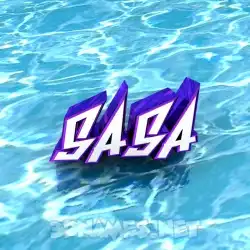 sasa in Water style - 3D name wallpaper