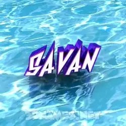 savan in Water style - 3D name wallpaper