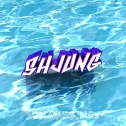 shjung in Water style - 3D name wallpaper