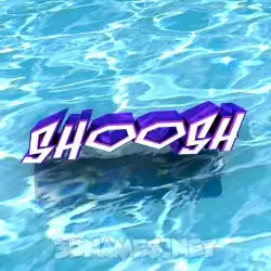 shoosh in Water style - 3D name wallpaper