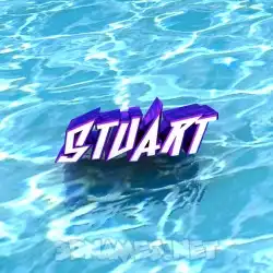 stuart in Water style - 3D name wallpaper