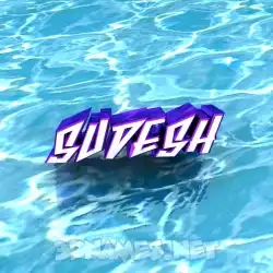 sudesh in Water style - 3D name wallpaper