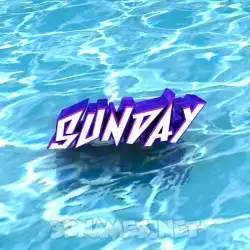 sunday in Water style - 3D name wallpaper