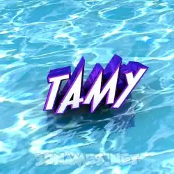 tamy in Water style - 3D name wallpaper