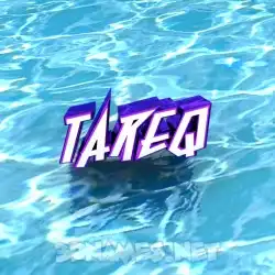 tareq in Water style - 3D name wallpaper