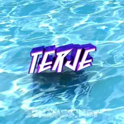 terje in Water style - 3D name wallpaper