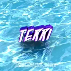 terri in Water style - 3D name wallpaper