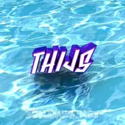 thijs in Water style - 3D name wallpaper