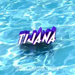 tijana in Water style - 3D name wallpaper