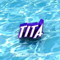 tita in Water style - 3D name wallpaper