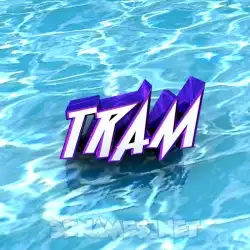 tram in Water style - 3D name wallpaper
