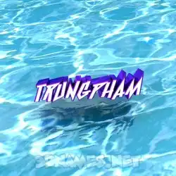 trungpham in Water style - 3D name wallpaper