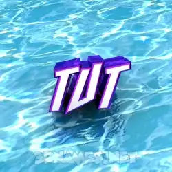 tut in Water style - 3D name wallpaper