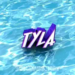 tyla in Water style - 3D name wallpaper