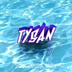 tysan in Water style - 3D name wallpaper