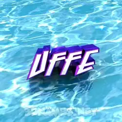uffe in Water style - 3D name wallpaper