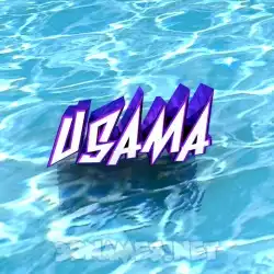 usama in Water style - 3D name wallpaper