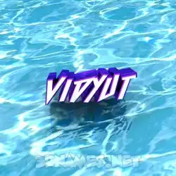vidyut in Water style - 3D name wallpaper