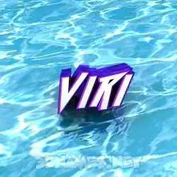 viri in Water style - 3D name wallpaper