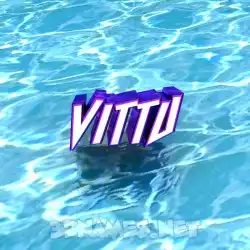 vittu in Water style - 3D name wallpaper