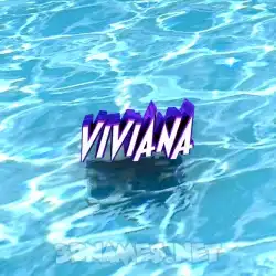 viviana in Water style - 3D name wallpaper