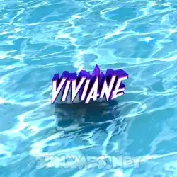 viviane in Water style - 3D name wallpaper