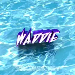 waddie in Water style - 3D name wallpaper