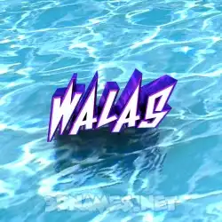 walas in Water style - 3D name wallpaper