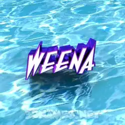 weena in Water style - 3D name wallpaper